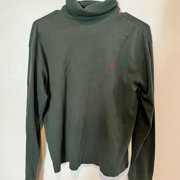Ralph Lauren Dark Green Turtleneck Shirt - Picture 2 of 5